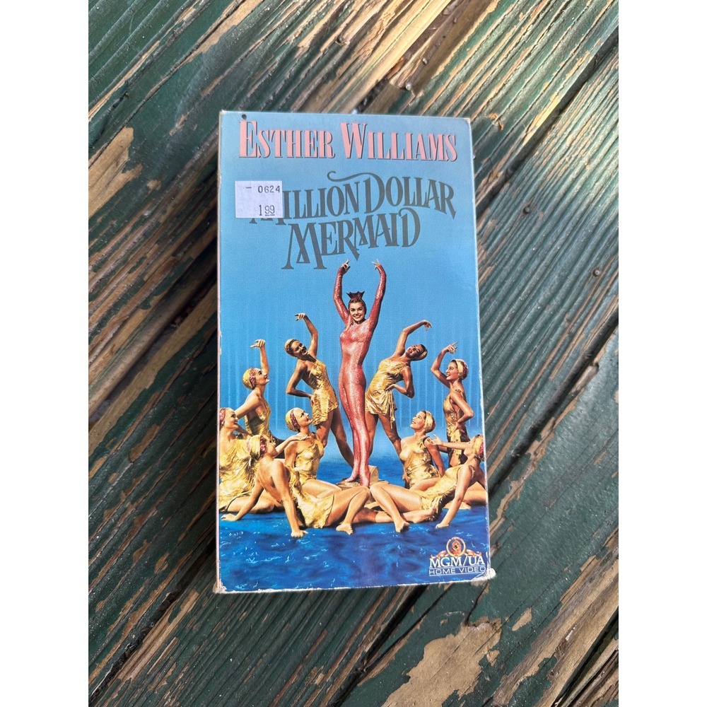 Million Dollar Mermaid VHS Esther Williams Victor Mature 1952 MGM UA Movie